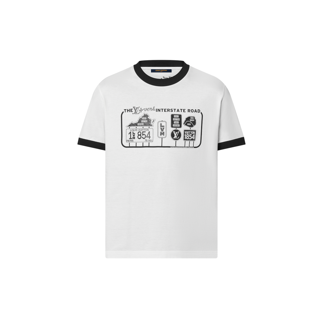 Embellished Cotton T-Shirt - Luxury White | LOUIS VUITTON